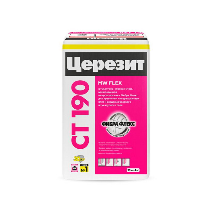 Ceresit CT 190 Клей д/плит из мин,ваты (арт, 790891)